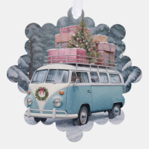 Vintag Vanagon Holiday Trip Ornament Obelisk