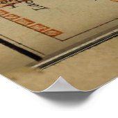 Vintag Vancouver Canada Map (1907) Poster (Ecke)