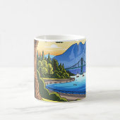 Vintag Vancouver Stanley Park Canada Travel Kaffeetasse (Mittel)