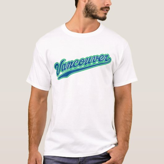 Vintag Vancouver T - Shirt - Retro City Style (Vorderseite)