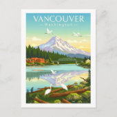 Vintag Vancouver Washington Postkarte (Vorderseite)