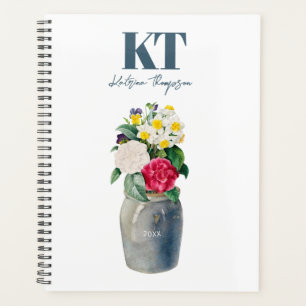 Vintag Vase Monogram Planer