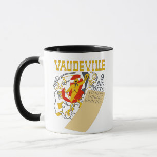 Vintag Vaudeville Weltkulturerbe der Abstrakten Ku Tasse