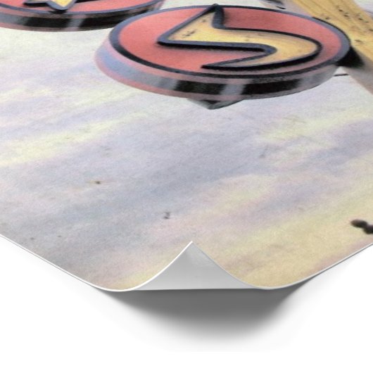 Vintag Vegas Poster (Ecke)