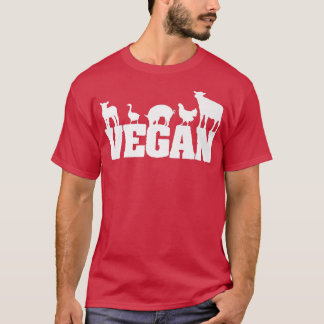 Vintag Vegetarian Funny Vegetarian Retro Vegan T-Shirt