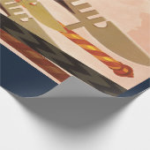 Vintag Venedig Italien Gondelfahrt Geschenkpapier (Ecke)