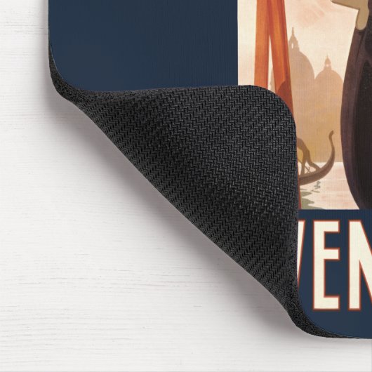 Vintag Venedig Italien Gondelfahrt Mousepad (Ecke)