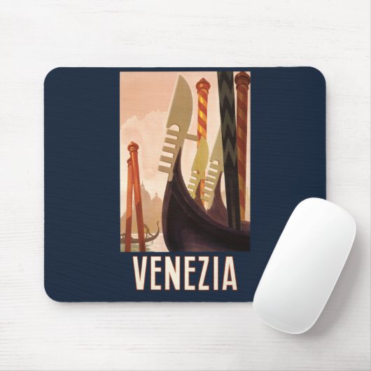 Vintag Venedig Italien Gondelfahrt Mousepad (Mit Mouse)