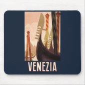 Vintag Venedig Italien Gondelfahrt Mousepad (Vorne)