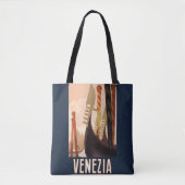 Vintag Venedig Italien Gondelfahrt Tasche (Vorderseite)