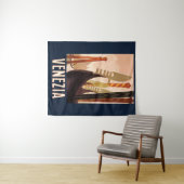 Vintag Venedig Italien Gondelfahrt Wandteppich (Beispiel (Horizontal))