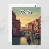 Vintag Venedig Italien Reisen Souvenir Postkarte (Vorne/Hinten)