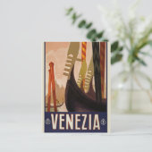 Vintag Venedig Italien Tourismus Postkarte (Stehend Vorderseite)