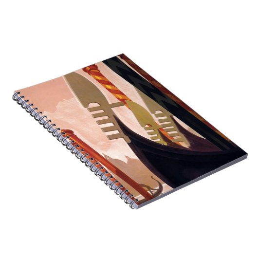 Vintag Venezia Gondolas Notizblock (Rechte Seite)