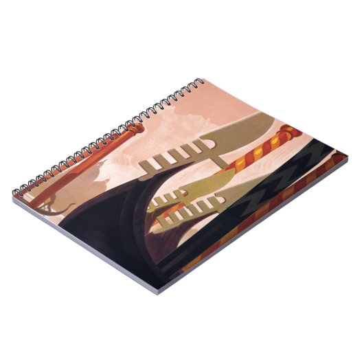 Vintag Venezia Gondolas Notizblock (Linke Seite)