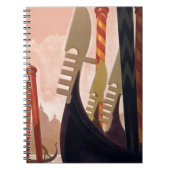 Vintag Venezia Gondolas Notizblock (Vorderseite)