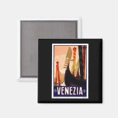 Vintag Venezia Magnet (Vorderseite/Rückseite)