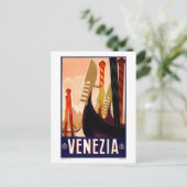 Vintag Venezia Postkarte (Stehend Vorderseite)
