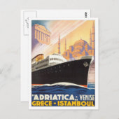 Vintag Venise Griechenland Istamboul Postkarte (Vorne/Hinten)