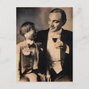 Vintag Ventriloquist Dummy Postcard Postkarte