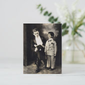 Vintag Ventriloquist Dummy Postcard Postkarte (Stehend Vorderseite)