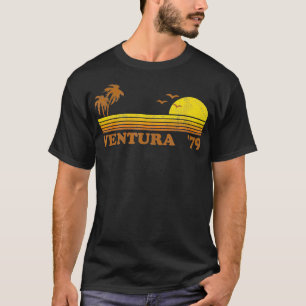 Vintag Ventura Beach California Retro Sunset Surf T-Shirt