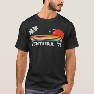 Vintag Ventura Beach California Retro Sunset Surf T-Shirt
