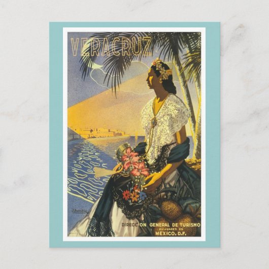 Vintag Veracruz Postkarte (Vorderseite)