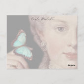 Vintag verändertes junger Marie-Antointte-Portrait Postkarte (Rückseite)