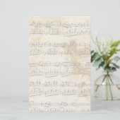 Vintag verblasste Altplattenbestätte Briefpapier (Stehend Vorderseite)