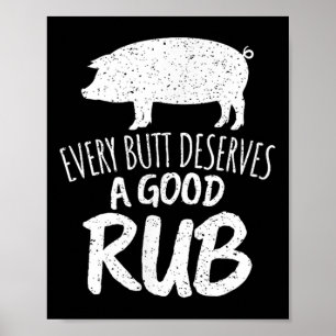 Vintag verdient jeder Hintern eine gute, rub-lusti Poster