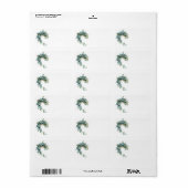 Vintag Vergessen-Me-Nots Adressaufkleber (Vorne)