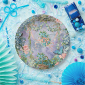 Vintag vergessen Sie mich nicht Pappteller (Party)