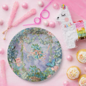 Vintag vergessen Sie mich nicht Pappteller (Party)