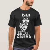 Vintag Vergessen Sie niemals Ed Zebra T-Shirt (Vorderseite)