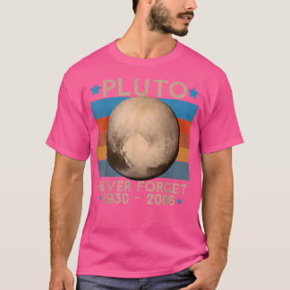 Vintag Vergessen Sie niemals Pluto Nerdy Astronomy T-Shirt