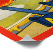 Vintag verkauft Floto Circus High Wire Leistung Poster (Ecke)