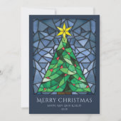 Vintag verketteter Glass Happy Holidays Feiertagskarte (Vorderseite)