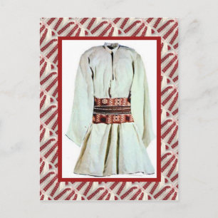 Vintag verkleidete Tracht Postkarte