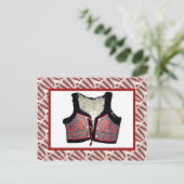 Vintag verkleidete Trachtenweste Postkarte (Stehend Vorderseite)