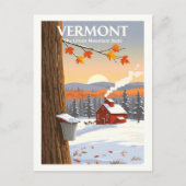 Vintag Vermont Postkarte (Vorderseite)
