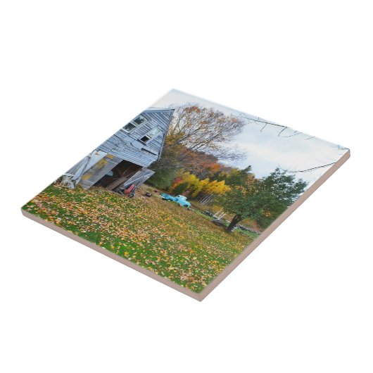 Vintag Vermont Scene Tile Fliese (Seite)