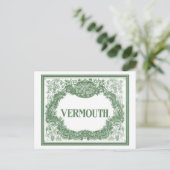 Vintag Vermouth Postkarte (Stehend Vorderseite)