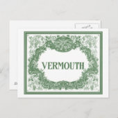 Vintag Vermouth Postkarte (Vorne/Hinten)