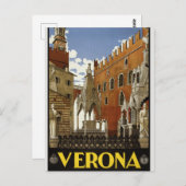 Vintag Verona Postkarte (Vorne/Hinten)