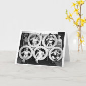 Vintag - verrückte Freunde, verrückte Zeiten, Karte (Gelbe Blume)