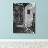 Vintag Versailles Palace Louis XV Bed Kammer Leinwanddruck (Insitu (Holzboden))