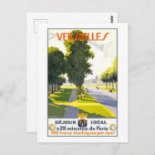 Vintag Versailles Travel Postcard Postkarte (Vorne/Hinten)