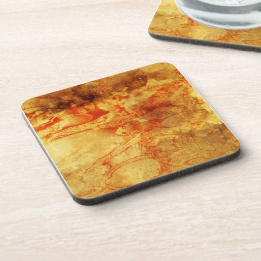 Vintag verschüttetes Rot Untersetzer (Linke Seite)