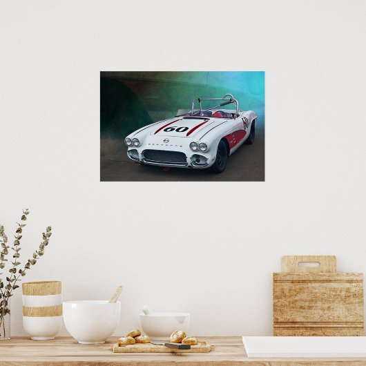 Vintag Vette Poster (Küche)